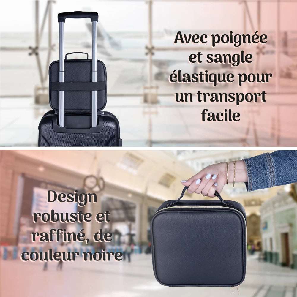 Trousse à Maquillage avec Miroir LED